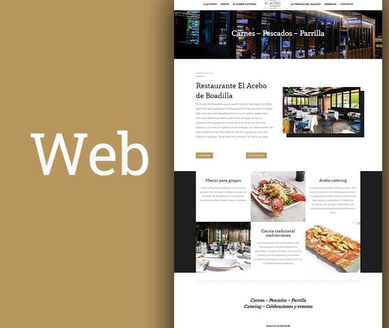 WEB Restaurante El Acebo de Boadilla