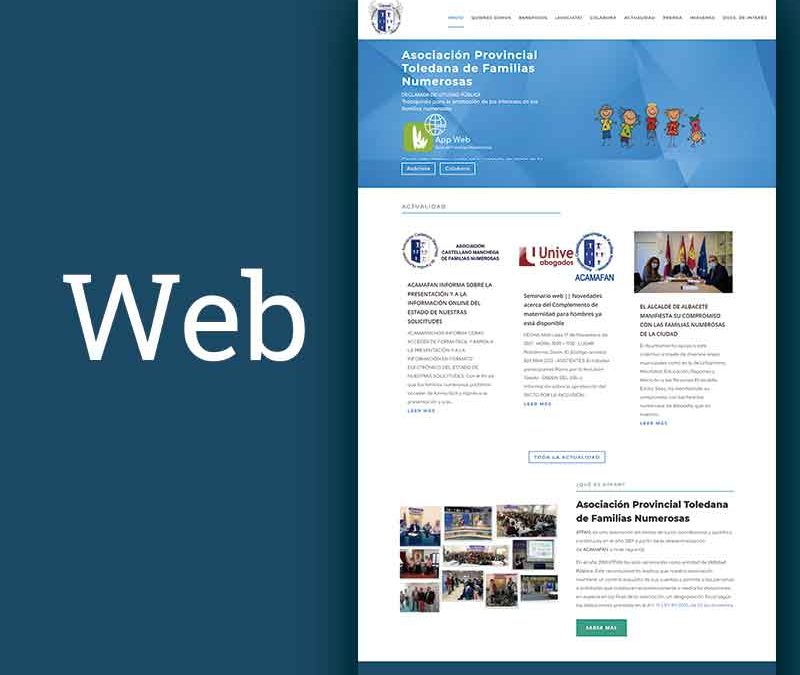 WEB Asociación Toledana de Familias Numerosas